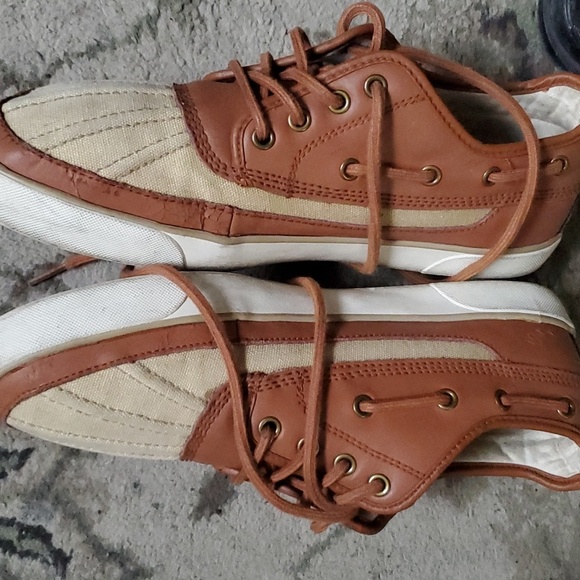 Canvas khaki color/leather RL POLO loafers - Picture 4 of 4